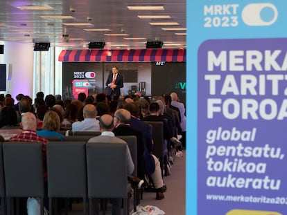 Vista del Foro Merkataritza Next, celebrado el pasado 18 de diciembre en la Torre Iberdrola de Bilbao.