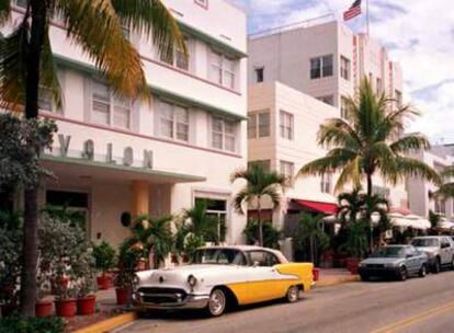 Una vista de Miami Beach (Florida).