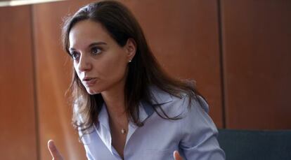 Sara Hernández, en su despacho de la sede de Callao.