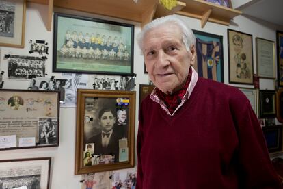 Jorge Griffa, en su casa de Buenos Aires, el 24 de agosto de 2022.