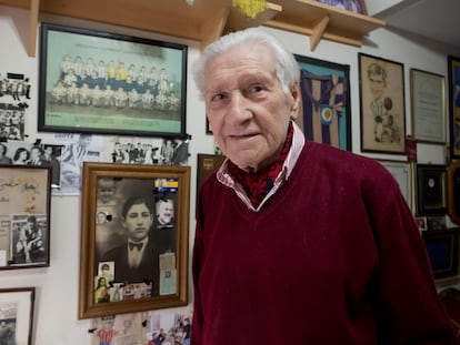 Jorge Griffa, en su casa de Buenos Aires, el 24 de agosto de 2022.