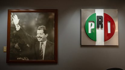 Oficina de Luis Donaldo Colosio dentro de la sede del Partido Revolucionario Institucional, en Ciudad de México, el 14 de marzo de 2024.