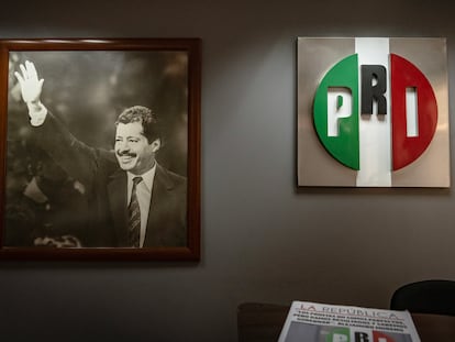 Oficina de Luis Donaldo Colosio dentro de la sede del Partido Revolucionario Institucional, en Ciudad de México, el 14 de marzo de 2024.