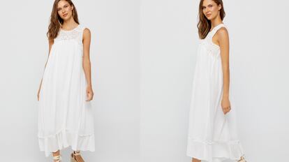 vestido ibicienco, vestido blanco mujer, vestido blanco verano