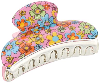 Con una superficie brillante y un estampado a todo color de “flower power”, esta pinza de Bijou Brigitte es perfecta para darle color a tus looks.

5,95€