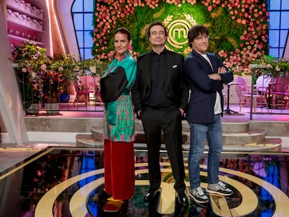 Samantha Vallejo-Nágera, Pepe Rodríguez y Jordi Cruz, jueces de 'MasterChef'.