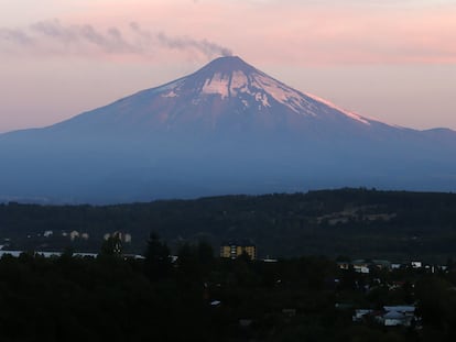 El volcán Villarrica en una fotografía de archivo.