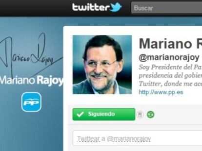 Captura de pantalla del Twitter de Mariano Rajoy.