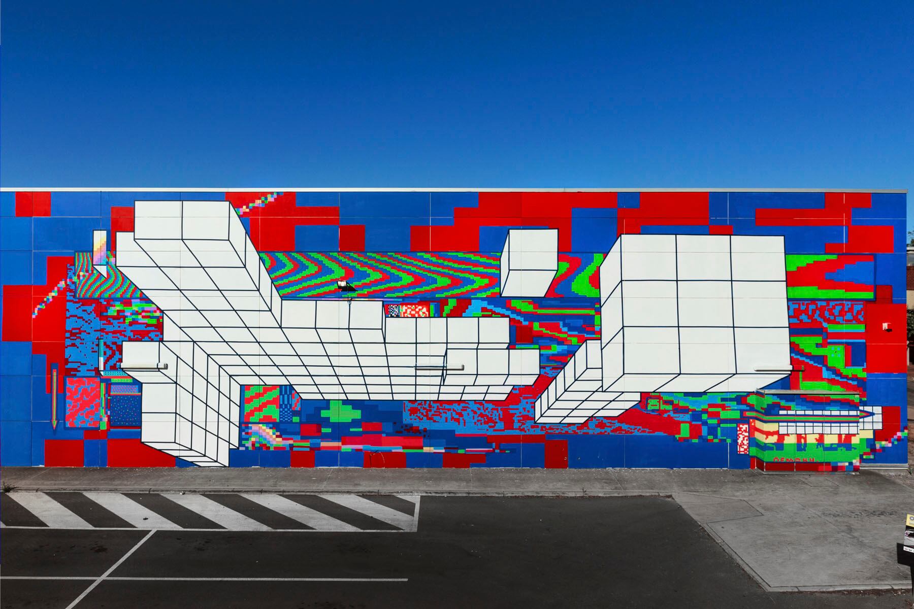 Mural de Demsky en Port Adelaide, Australia.