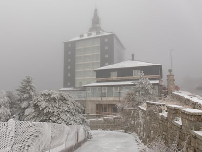 The Puerto de Navacerrada ski station in the Guadarrama Mountains on November 4.