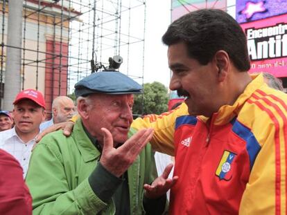 Maduro, hoy en Caracas con Eduardo Galeano.