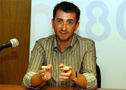 Pablo Motos, director y presentador de <i>No somos nadie,</i> ayer, en la presentación de la nueva temporada de M-80.