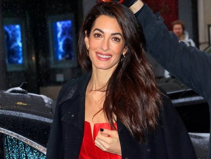 Amal Clooney el pasado mes de febrero en Nueva York.