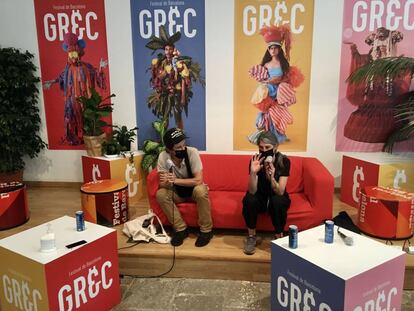 El grup Peeping Tom, divendres en la presentació del seu espectacle al Grec.
