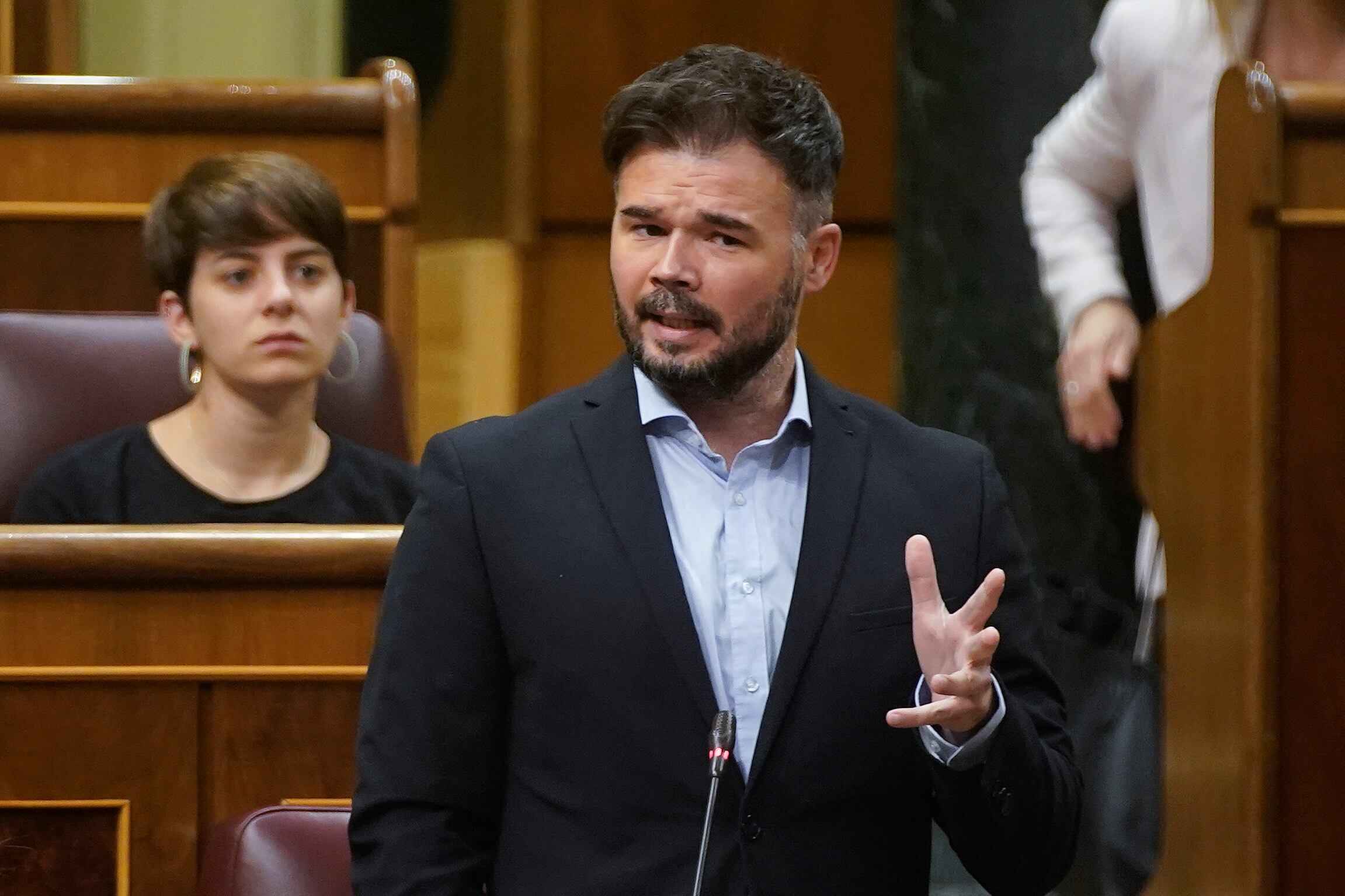 Gabriel Rufián, este miércoles en el Congreso.