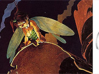 Dibujos de Régis Loisel de su álbum <i>Peter Pan.</i>