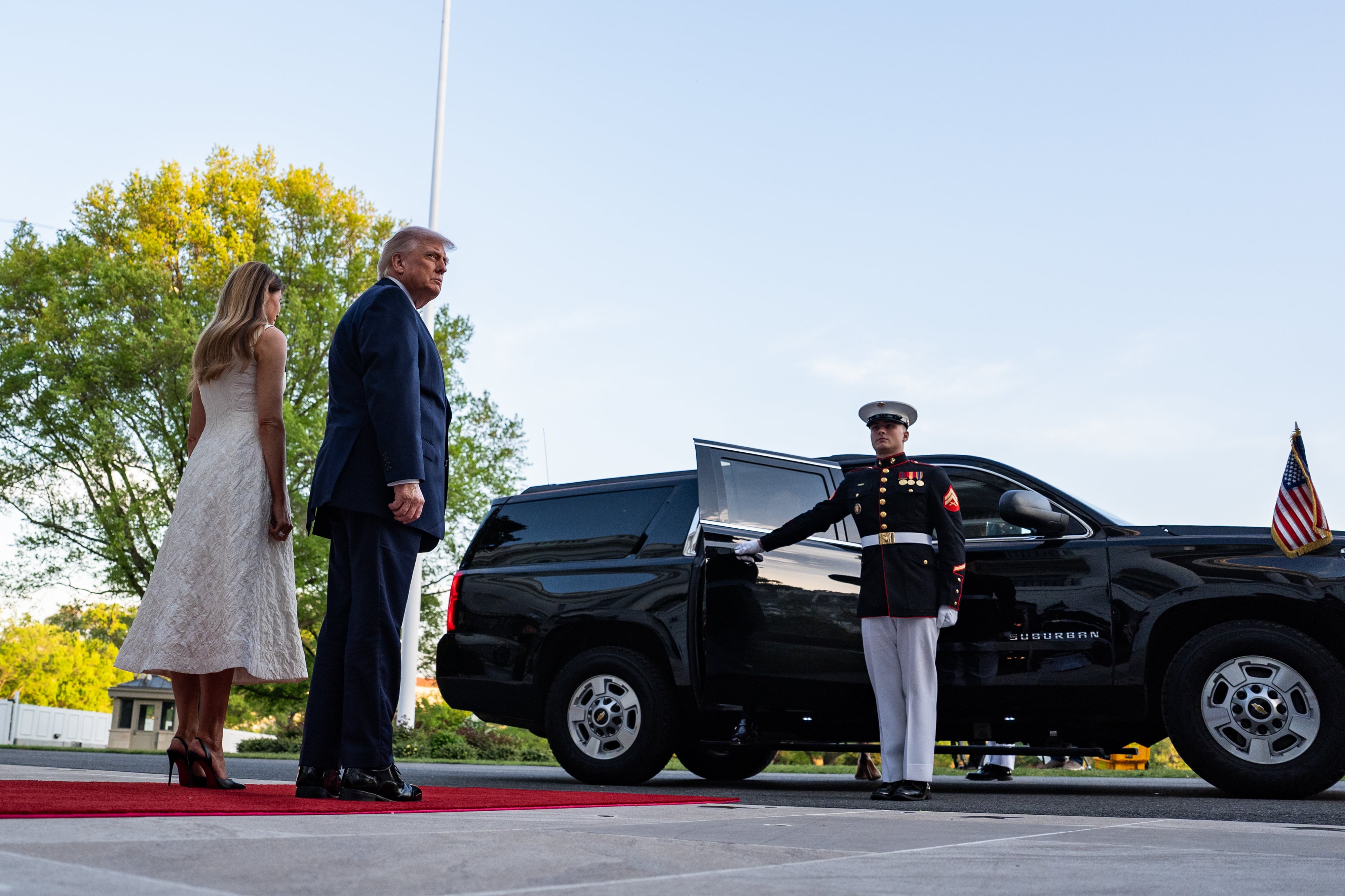 Los Trump invitan a cenar a Guillermo y Máxima de los Países Bajos a la Casa Blanca, en imágenes