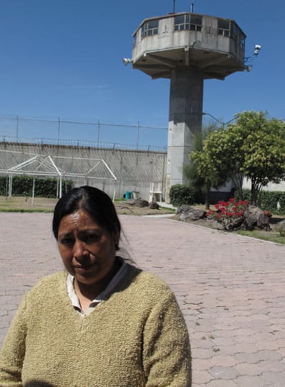 Jacinta Francisco Marcial, en la prisión de Querétaro, México