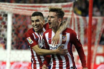 Correa felicita a Griezmann por el gol