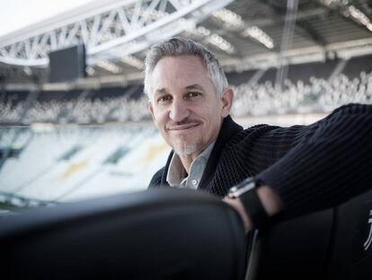 Gary Lineker, en el estadio de la Juventus de Turín, en enero.