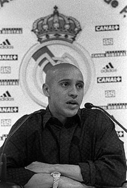 Roberto Carlos, durante una rueda de prensa.