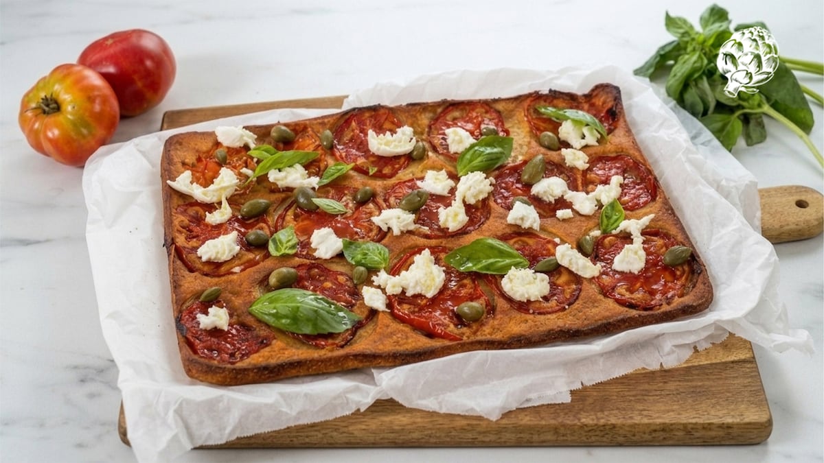 Tomato schiacciata, the easy recipe for those who have never made pizza