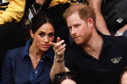 Prince Harry and his wife Meghan Markle