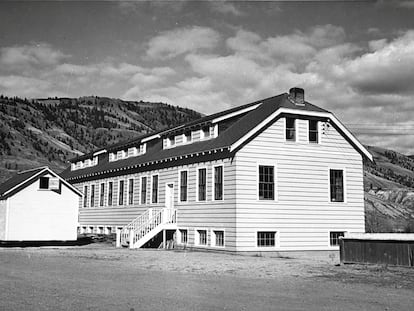 Un antiguo internado en Kamloops, en la Columbia Británica.