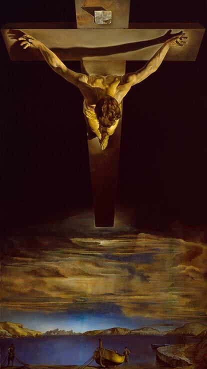 'Cristo de Portlligat', pintado por Dalí en 1951 y que estaba previsto exponer en Figueres en noviembre. / FUNDACIÓ GALA-SALVADOR DALÍ