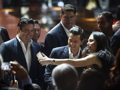 Aristóteles Sandoval com Enrique Peña Nieto, em uma foto de arquivo.