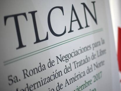 Cartel de la &uacute;ltima ronda de negociaciones del TLCAN