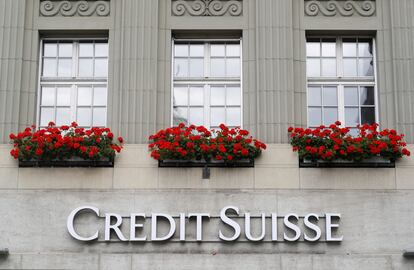Oficina en Berna de Credit Suisse, la semana pasada.