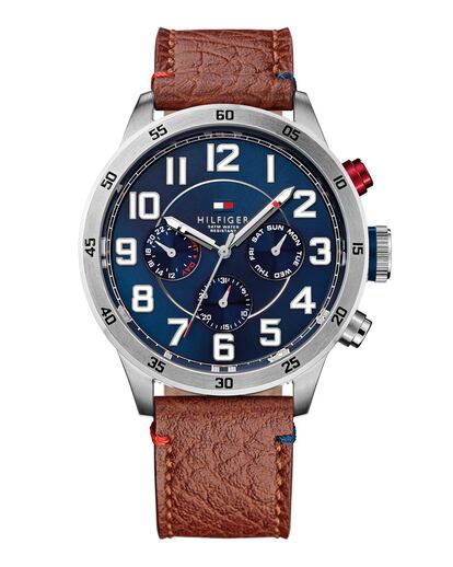 Reloj con correa de cuero de Tommy Hilfiger. (c.p.v.)