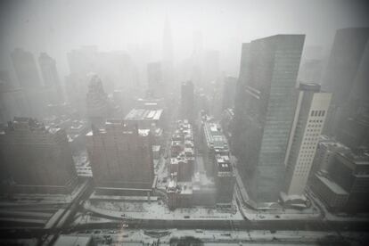 Las calles de Manhattan, fotografiadas desde lo alto del edificio de Naciones Unidas.