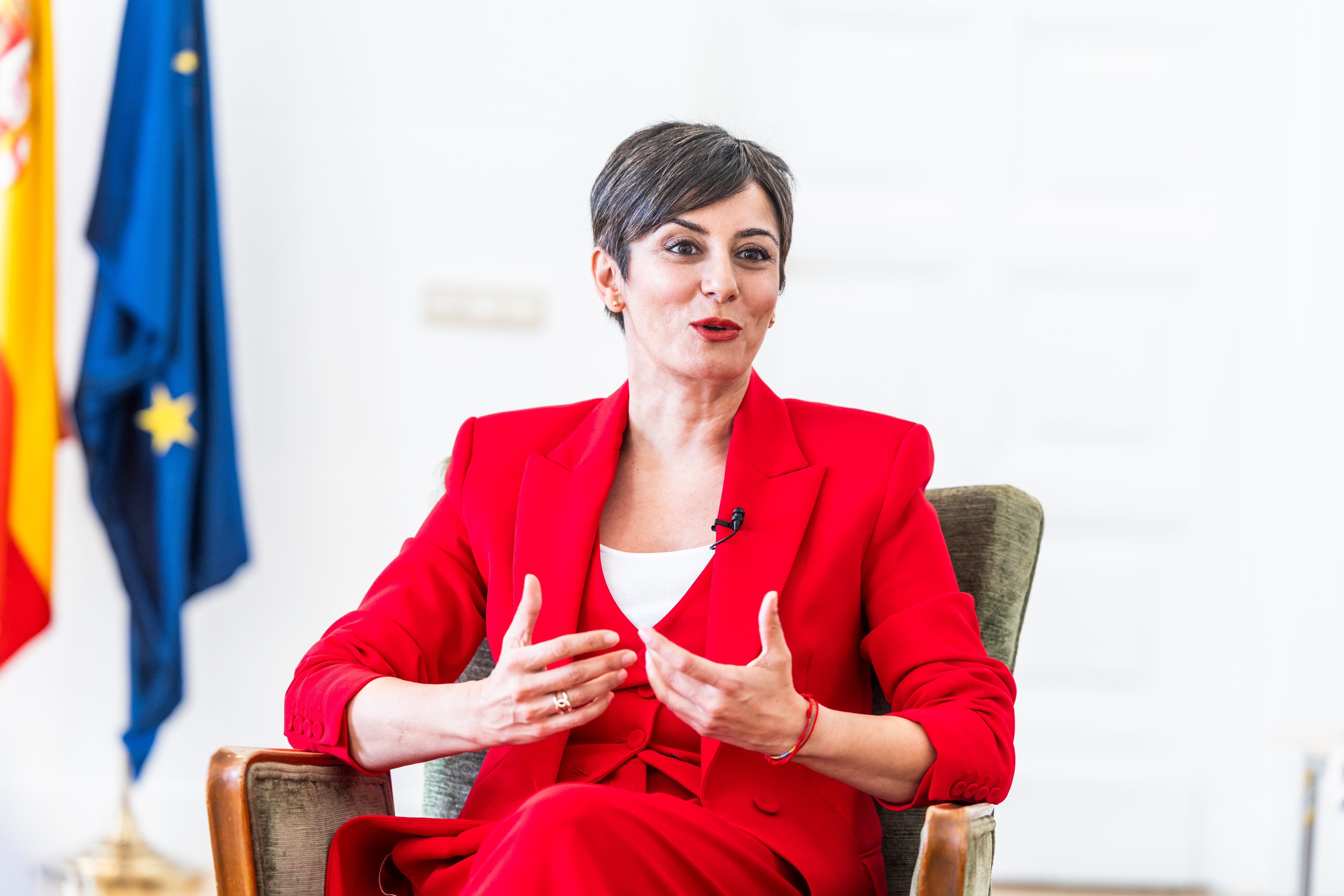 La ministra de Vivienda y Agenda Urbana, Isabel Rodríguez, en la sede del ministerio, en Madrid, el miércoles.