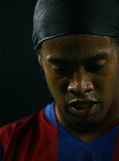 Ronaldinho, durante un partido con el Bar?a.