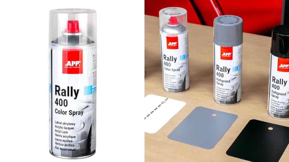 Barniz transparente con acabado brillante.