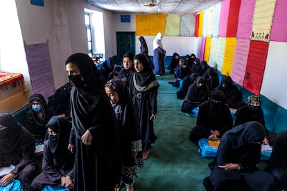 Centro de aprendizaje acelerado de Unicef en Paktia, donde estudian 35 niñas