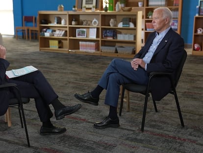 Biden, durante la entrevista en ABC News.