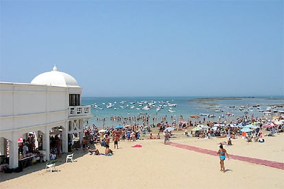 La playa de la Caleta, en Cádiz, uno de los escenarios de la superproducción española <i>Alatriste.</i>