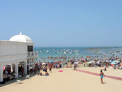 La playa de la Caleta, en Cádiz, uno de los escenarios de la superproducción española <i>Alatriste.</i>