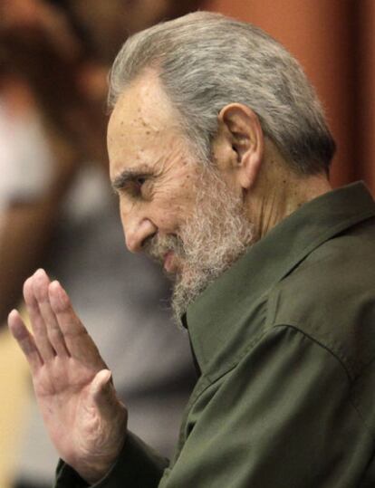 Fidel Castro, en su primer discurso en la Asamblea cubana tras cuatro años
