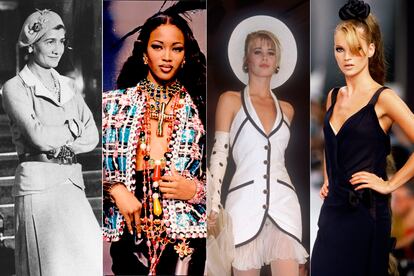 La comodidad con que vistió Coco Chanel a la mujer sigue actualizándose a través de la mano de Karl Lagerfeld. Desde 1983 el diseñador se ha servido de supermodelos como Naomi Campbell o Claudia Schiffer para presentar sus revisiones del LBD o del traje de tweed.