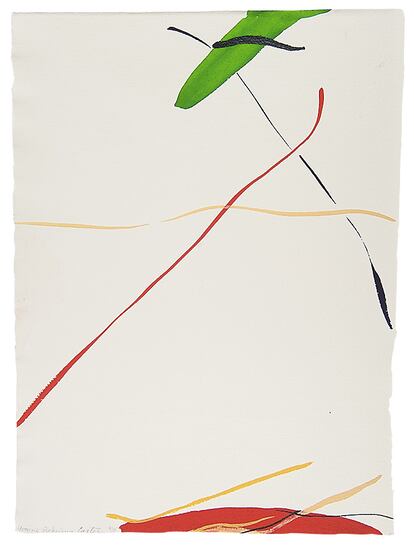 Obra 'Linear Variation series: Untitled' de Yvonne Pickering Carter, 1975.