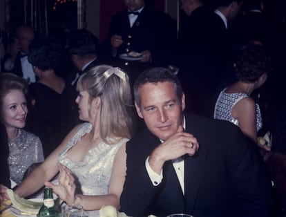 Woodward and Newman at a dinner in New York in 1970.