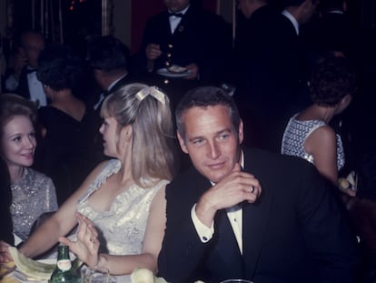Woodward and Newman at a dinner in New York in 1970.