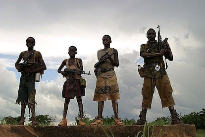 Menores soldados del LRA / Foto Humanrights4all