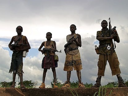 Menores soldados del LRA / Foto Humanrights4all