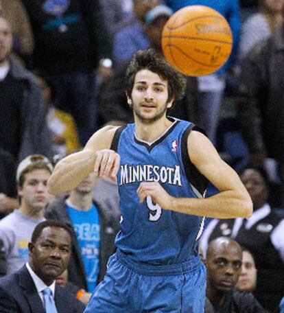 Rubio, en el partido contra New Orleans Hornets.