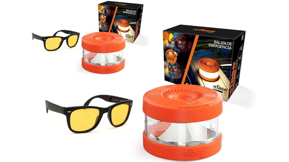 Dos balizas de emergencia V16 con gafas de visión nocturna incluidas.